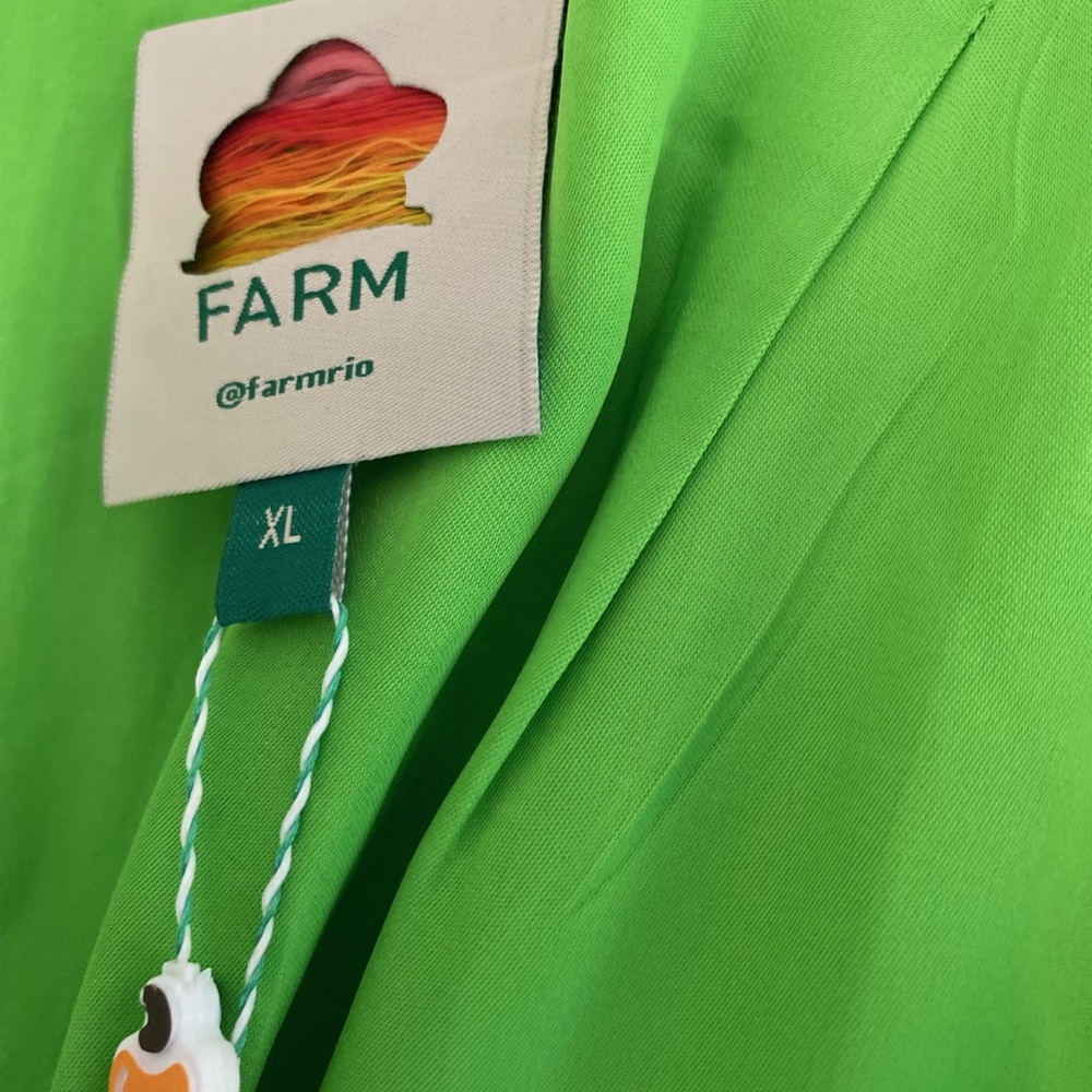 FARM Rio Lime Green Maxi Dress Dopamine - Picture 12 of 13